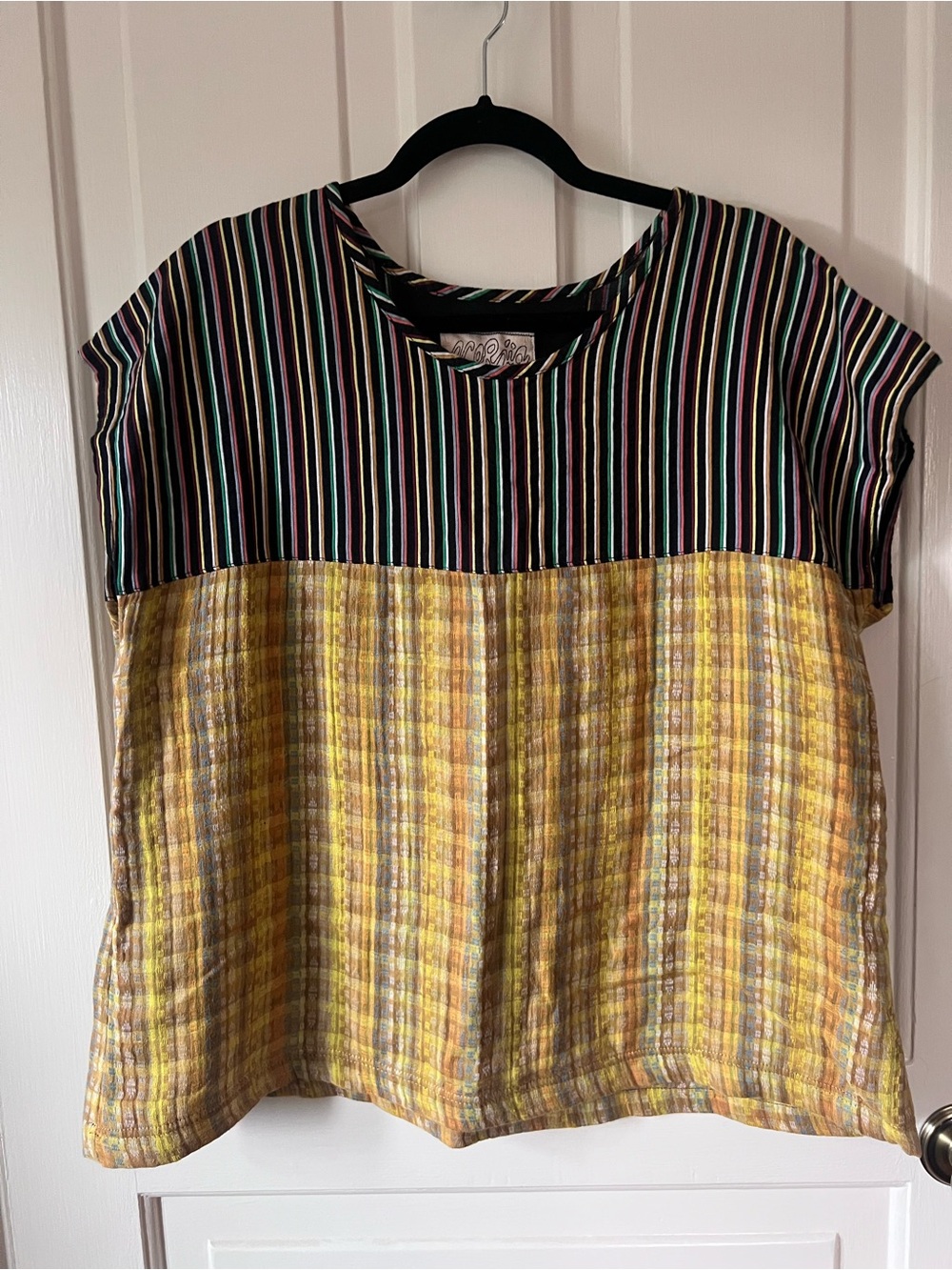 Ace & Jig Colorblock Top – Fête + Amber – S / Oversized Fit